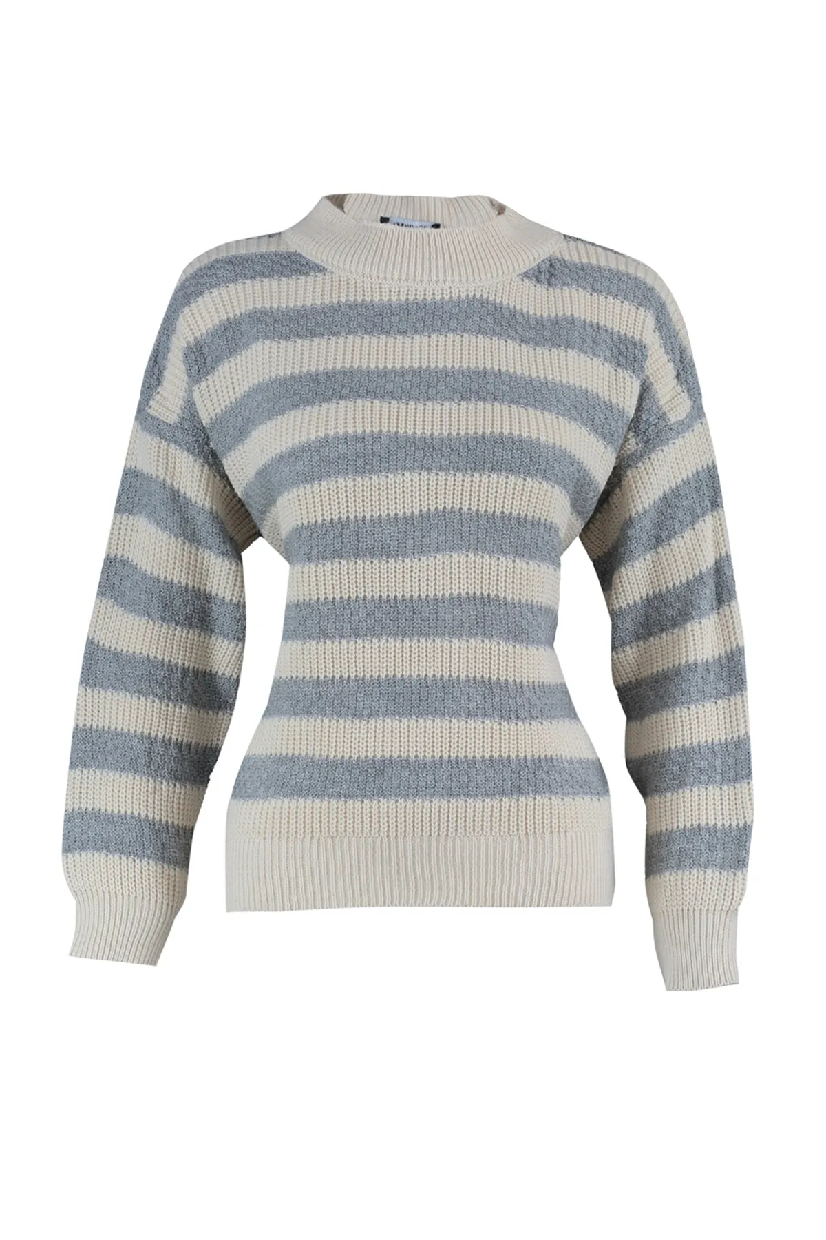 Trendyol Collection  Ecrufarbener Strickpullover mit weiter Passform TWOAW23KZ00516