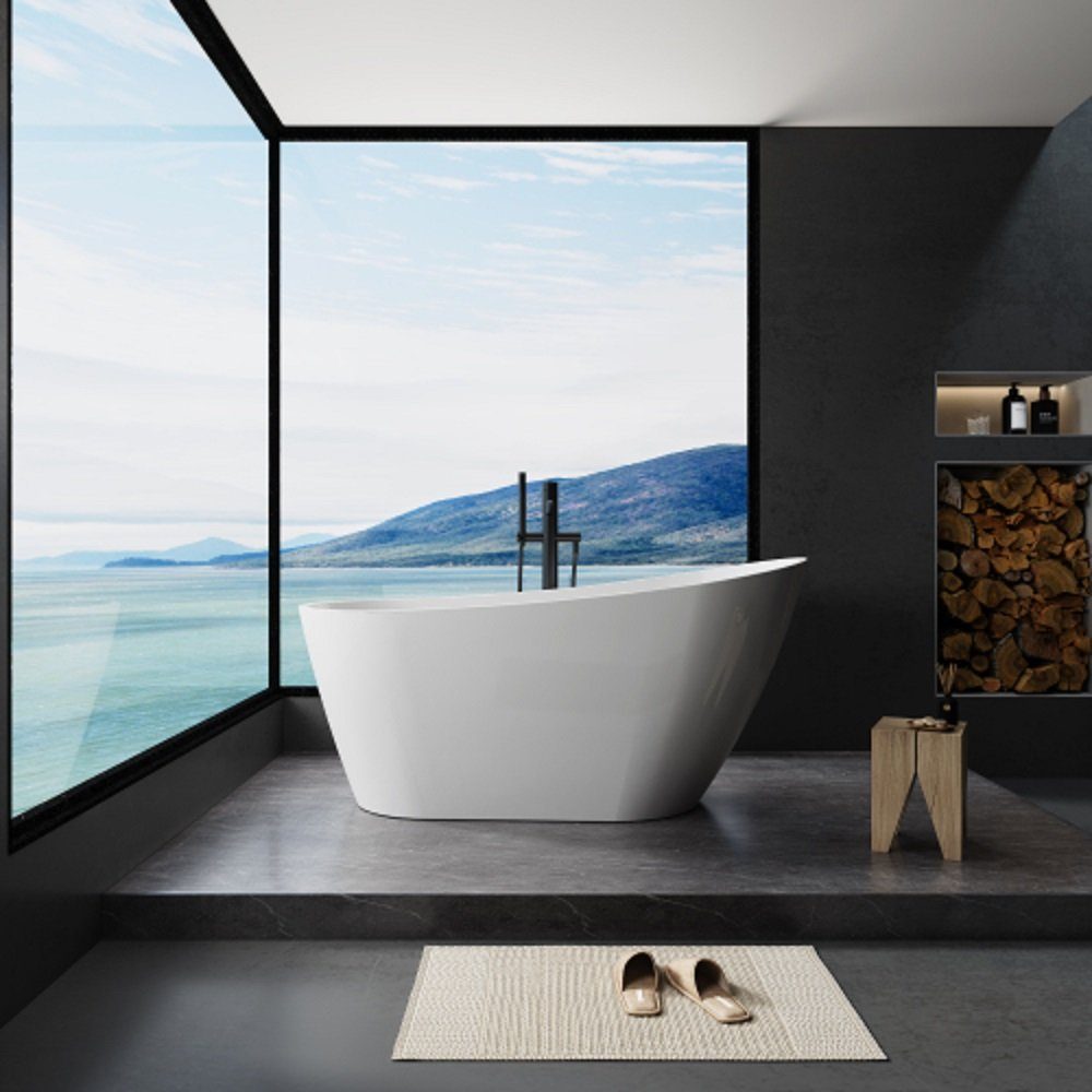DOTMALL Badewanne Acryl freistehende Badewanne Moderne freistehende Badewanne
