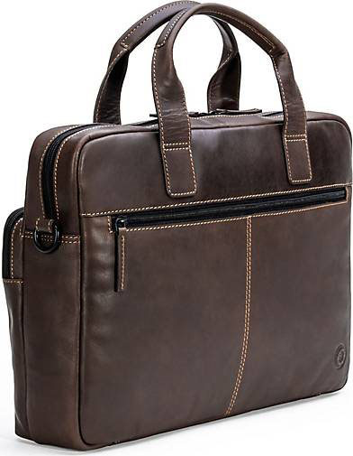 FARMHOOD Nashville Aktentasche Leder 39 cm Laptopfach