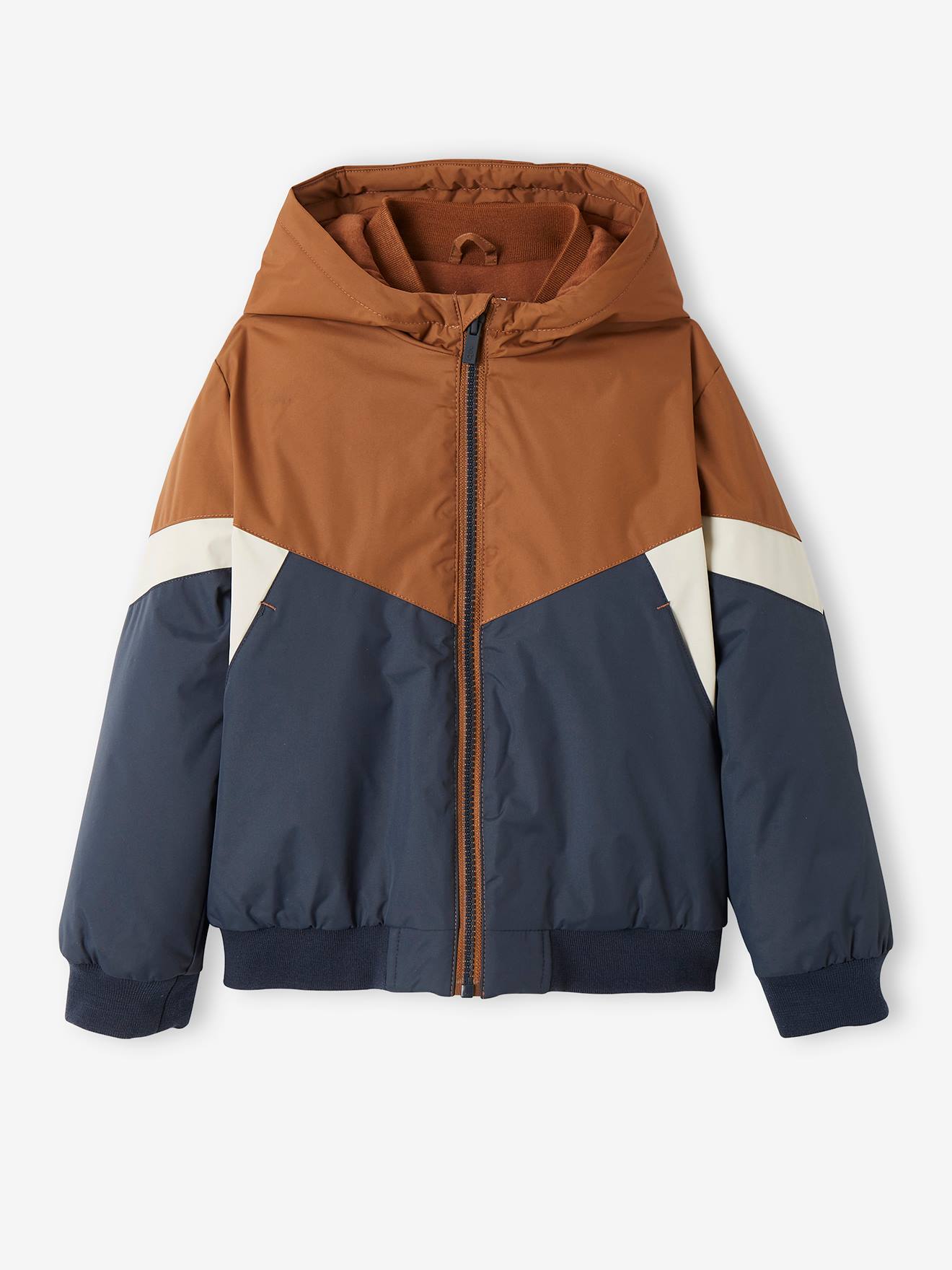 Blouson coupe-vent colorblock garçon colorblock chamois
