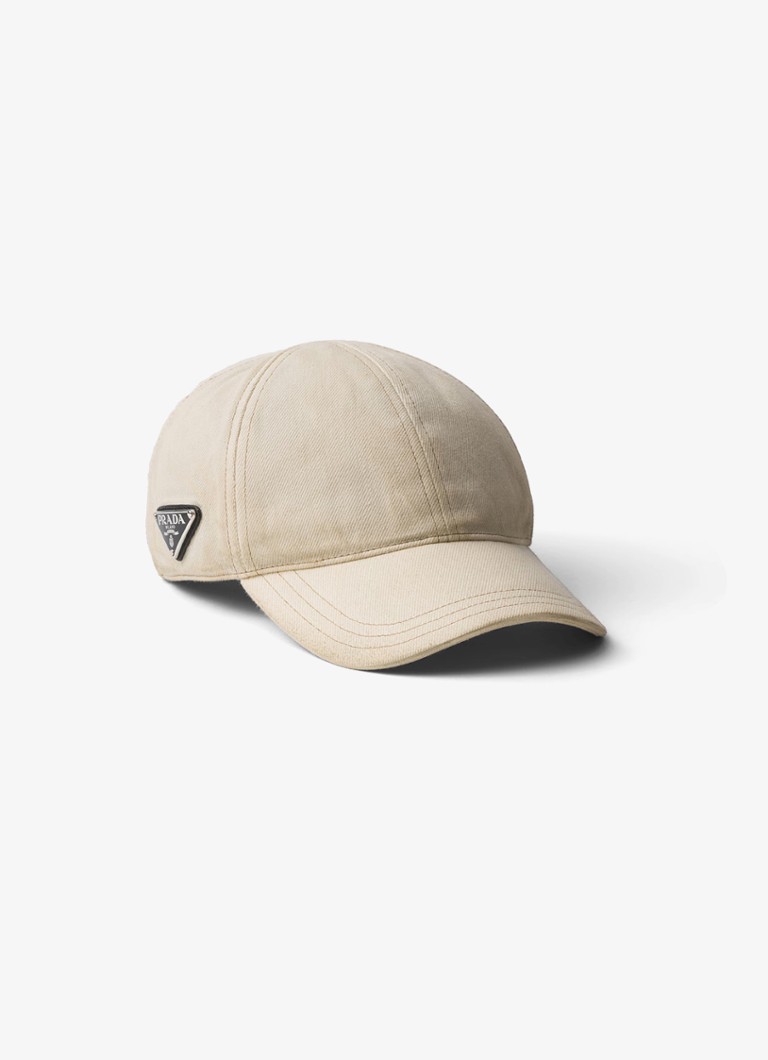 Prada Baseball cap made of denim with logo