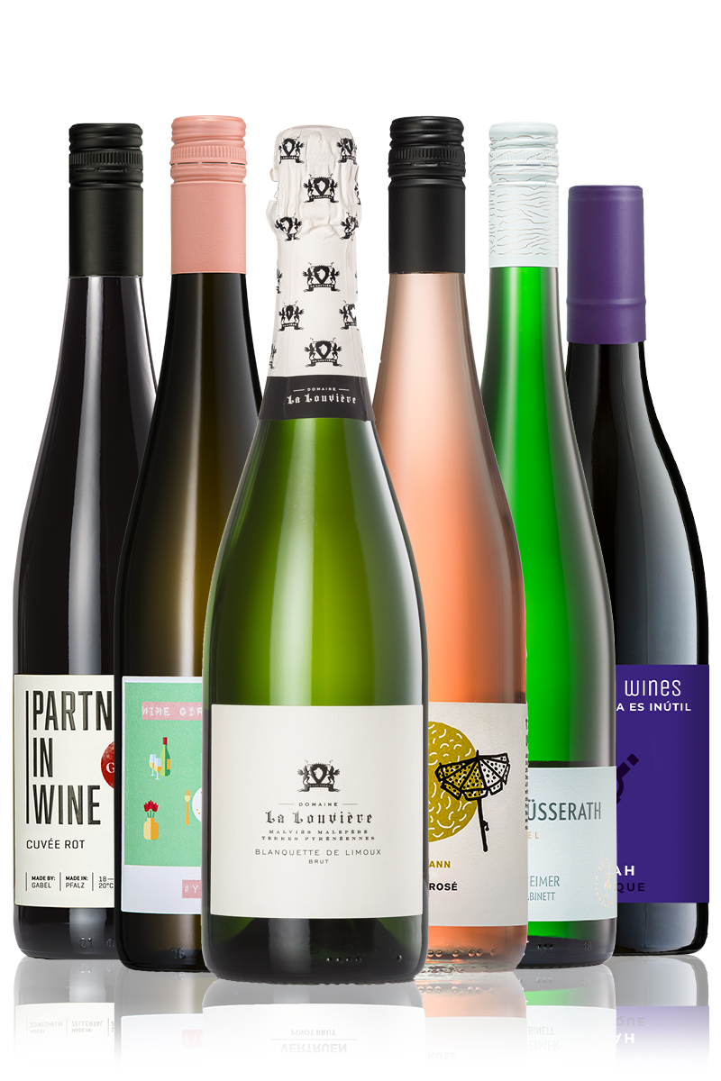 Überleben im Homeoffice Geile Weine Weinpaket