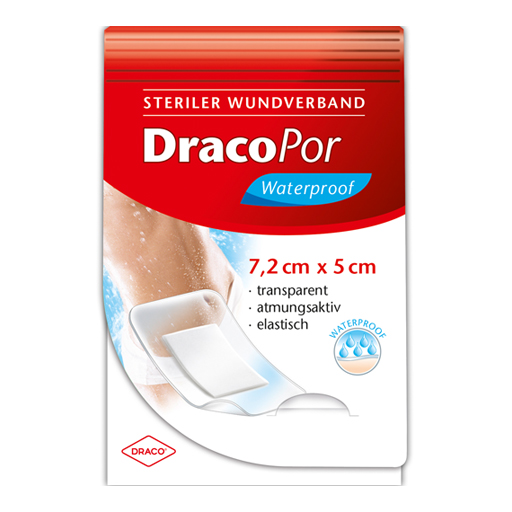 DRACOPOR waterproof Wundverband 5x7,2 cm steril  25 St  Verband