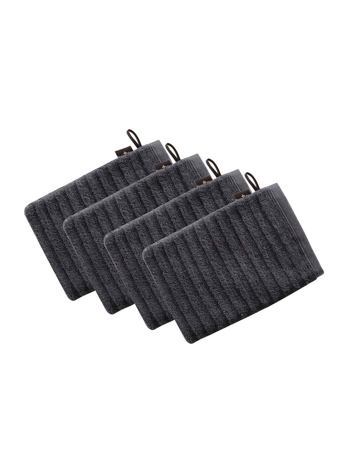 Vossen Waschhandschuh 4er Pack Waschhandschuh 22 x 16 cm Mystic (Spar-Set, 4-tlg), Vegan
