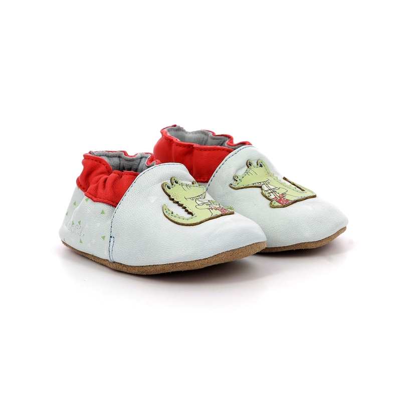 Chaussons cuir tannage vegetal Relax Croco