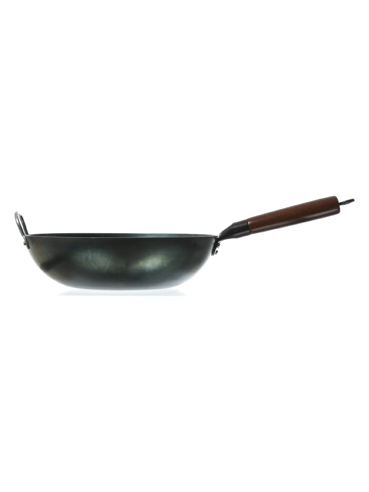GORANDO WOK Pfanne für Gasherd Grill Eisen mit Holzgriff D: 32cm günstig kaufen onesize