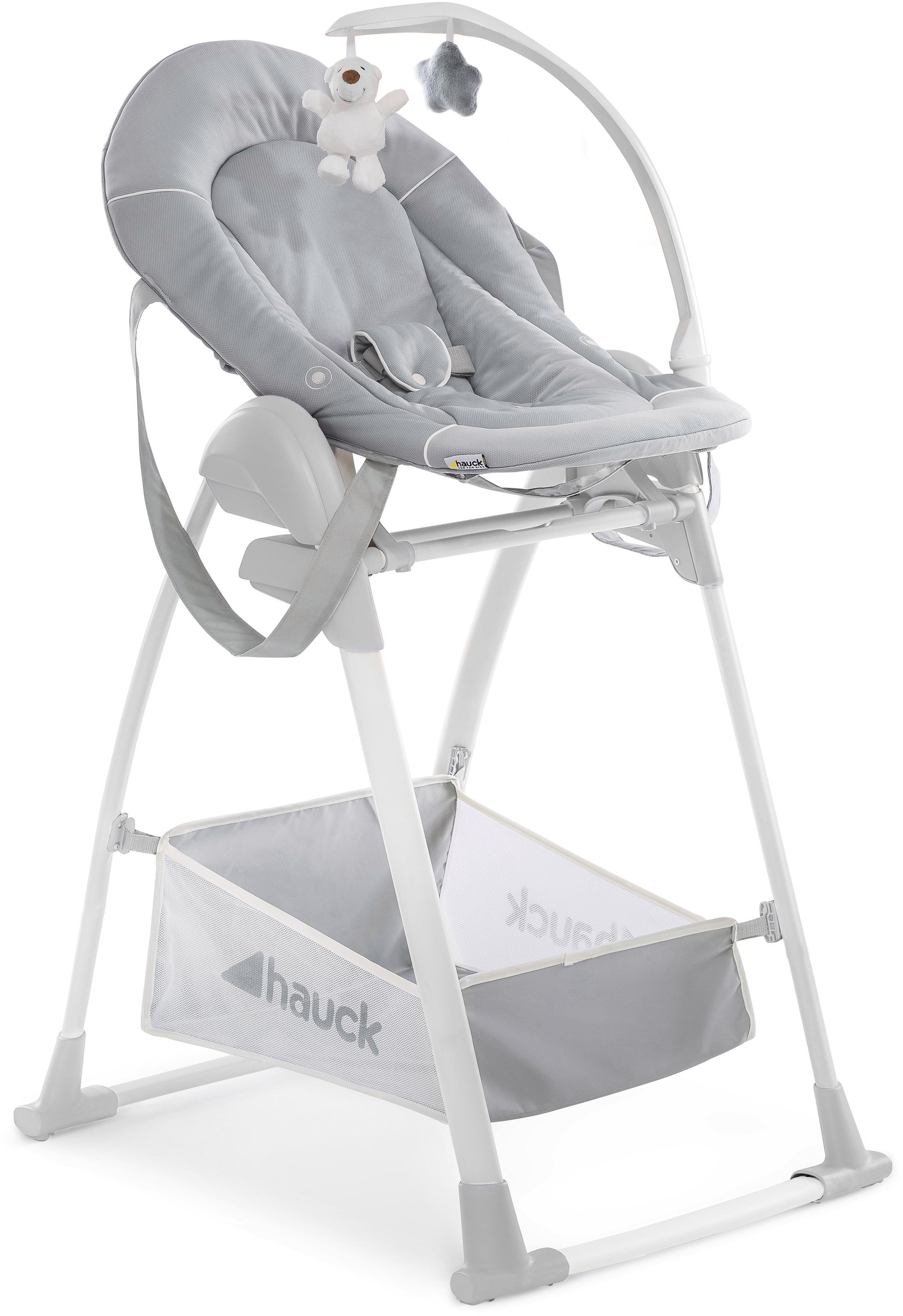 Hauck Hochstuhl Sit N Relax 3in1, stretch grey, mit 2 Aufsätzen