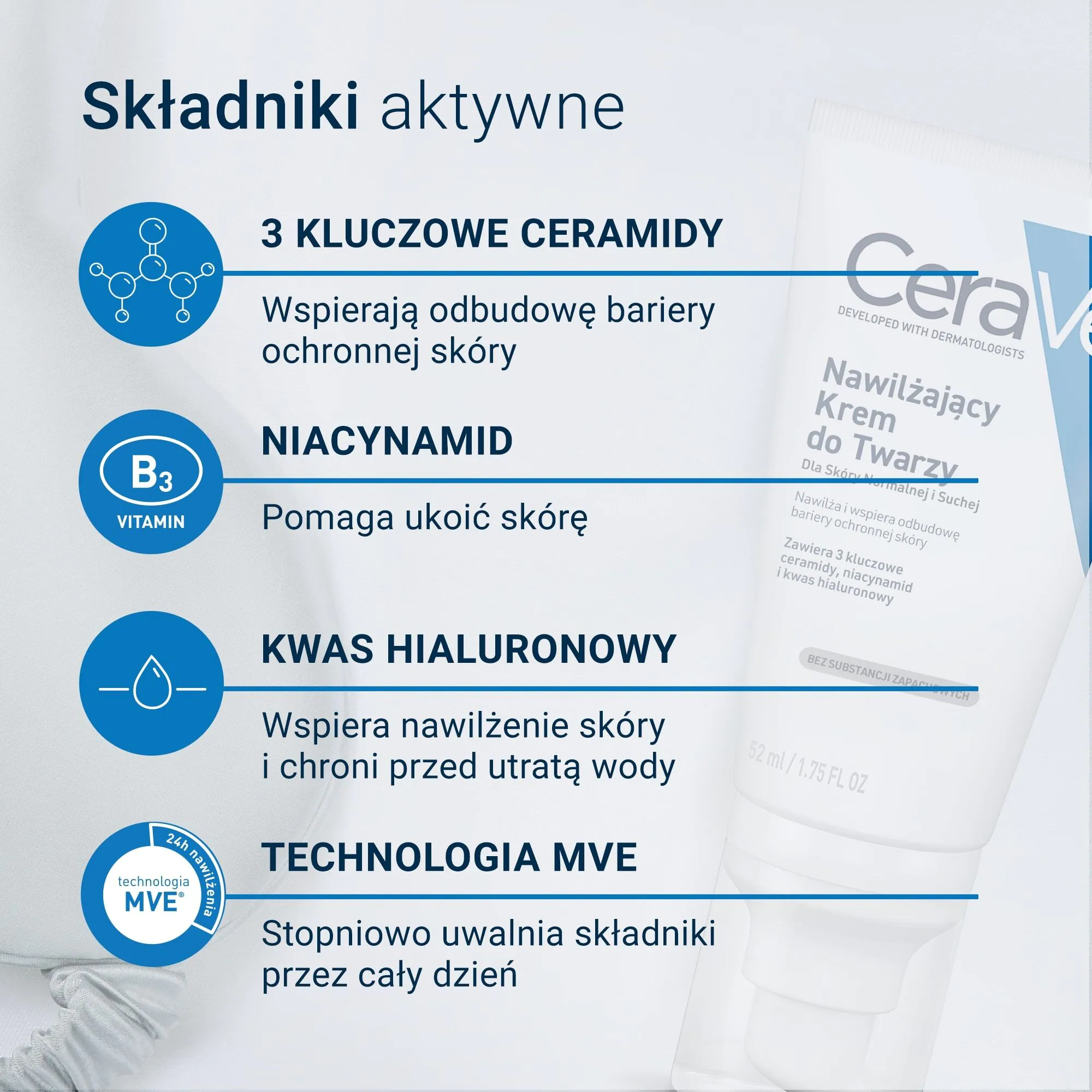 CeraVe hidratantna krema za lice za normalnu do suhu kožu