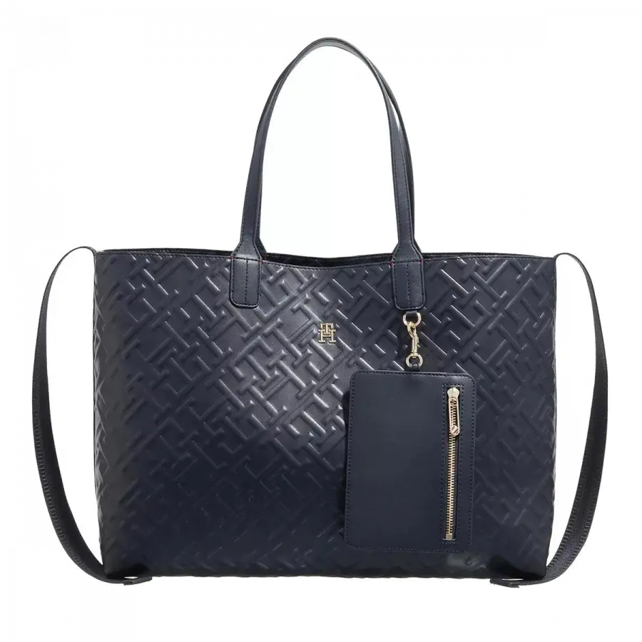 Tommy Hilfiger - Tommy Hilfiger Handle Bags Kunstleder Dark Blue - blau