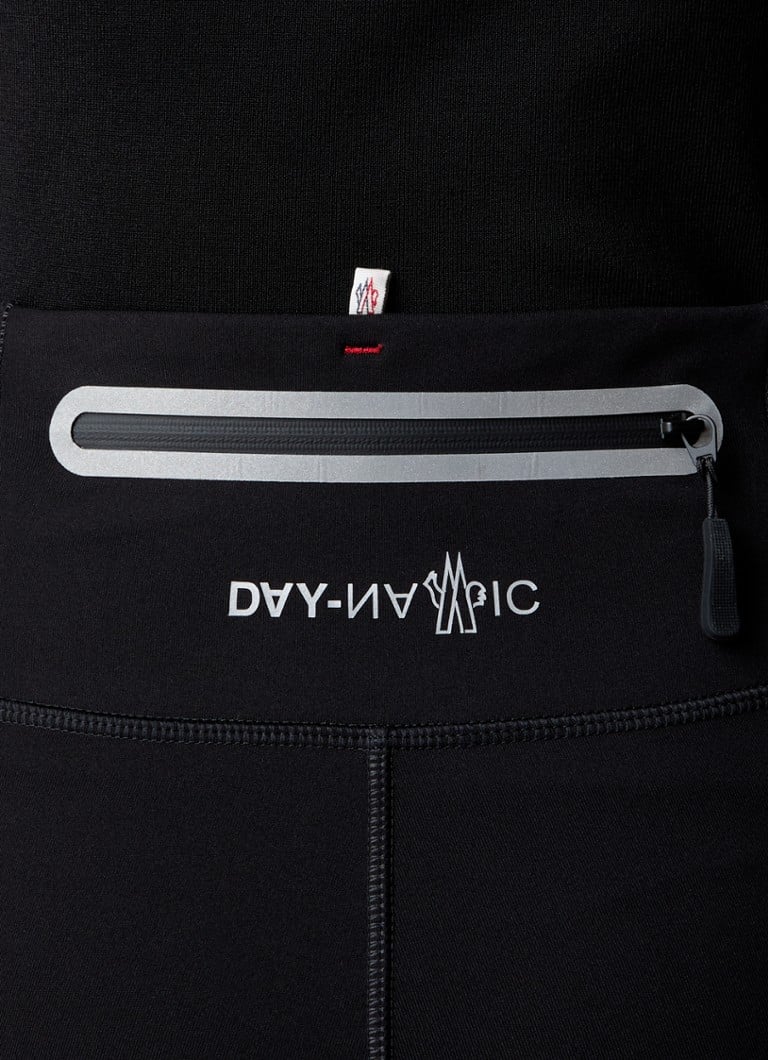Colanți Moncler cu talie înaltă și logo
