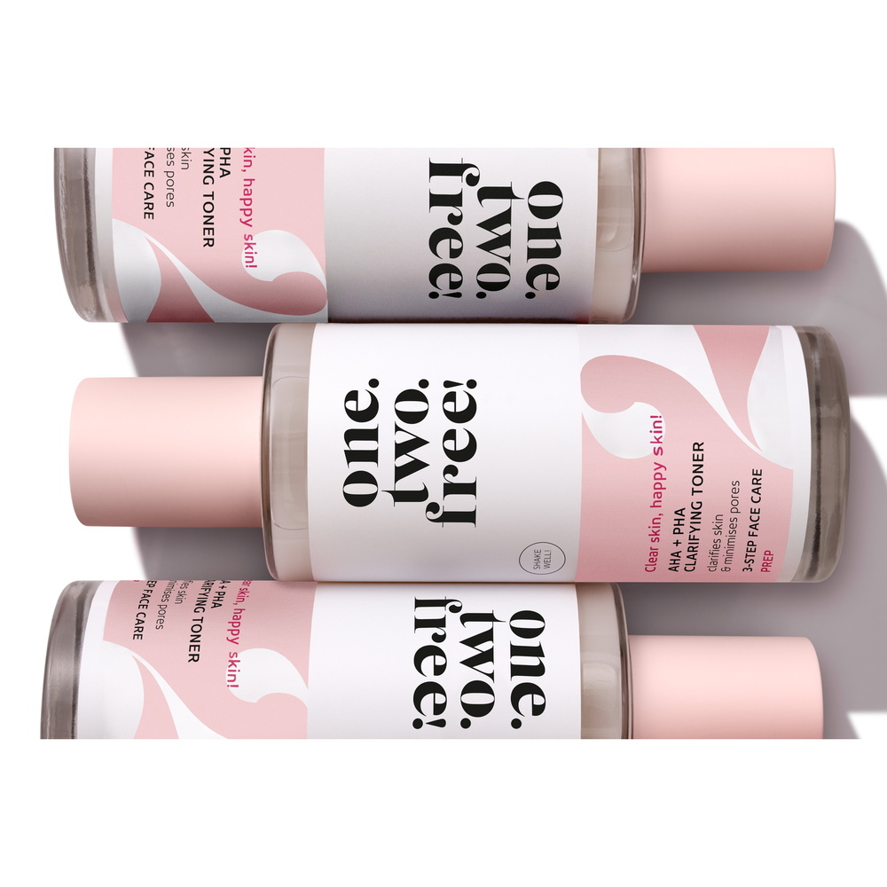 one.two.free! AHA + PHA Clarifying Toner Tonique Visage