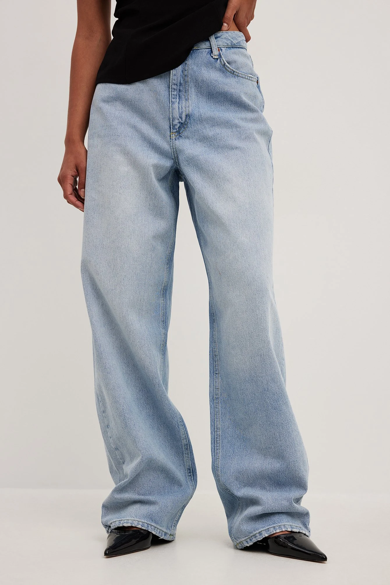 Lockere Jeans mit mittlerer Taille