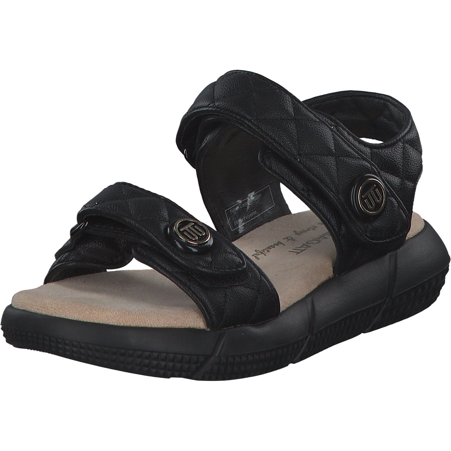 Bagatt Jersey A7886, Keilsandaletten, Damen, black