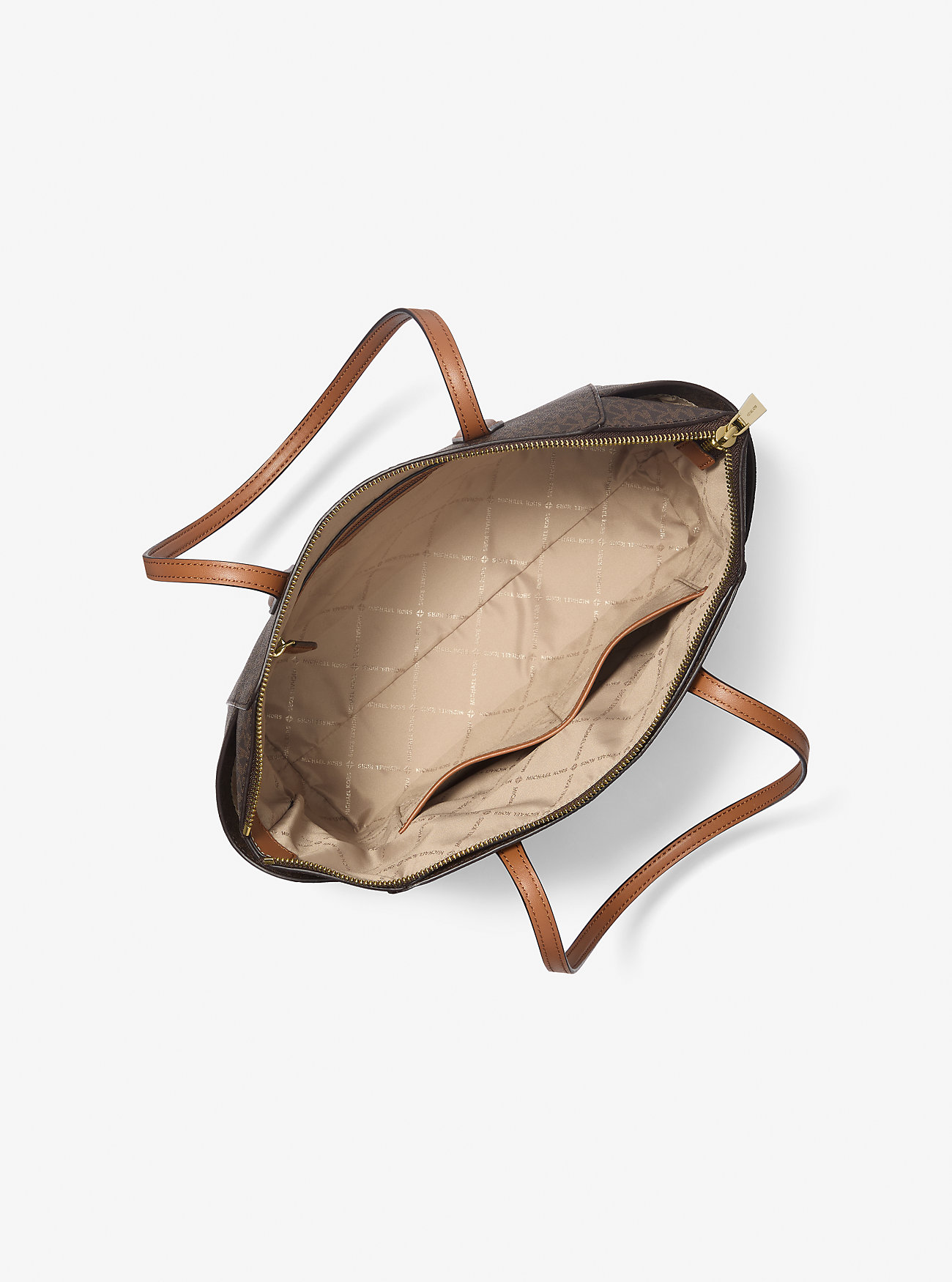 Marilyn Medium Logo Tote Bag - BRN/ACORN