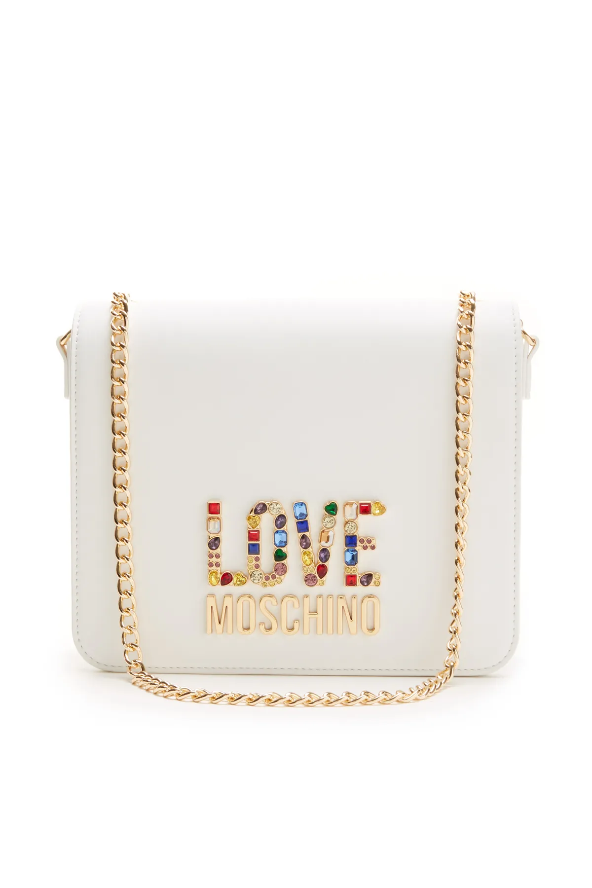 1'ASLAN  Love Moschino Damen Schultertasche Weiß Jc4334pp0ikj0100