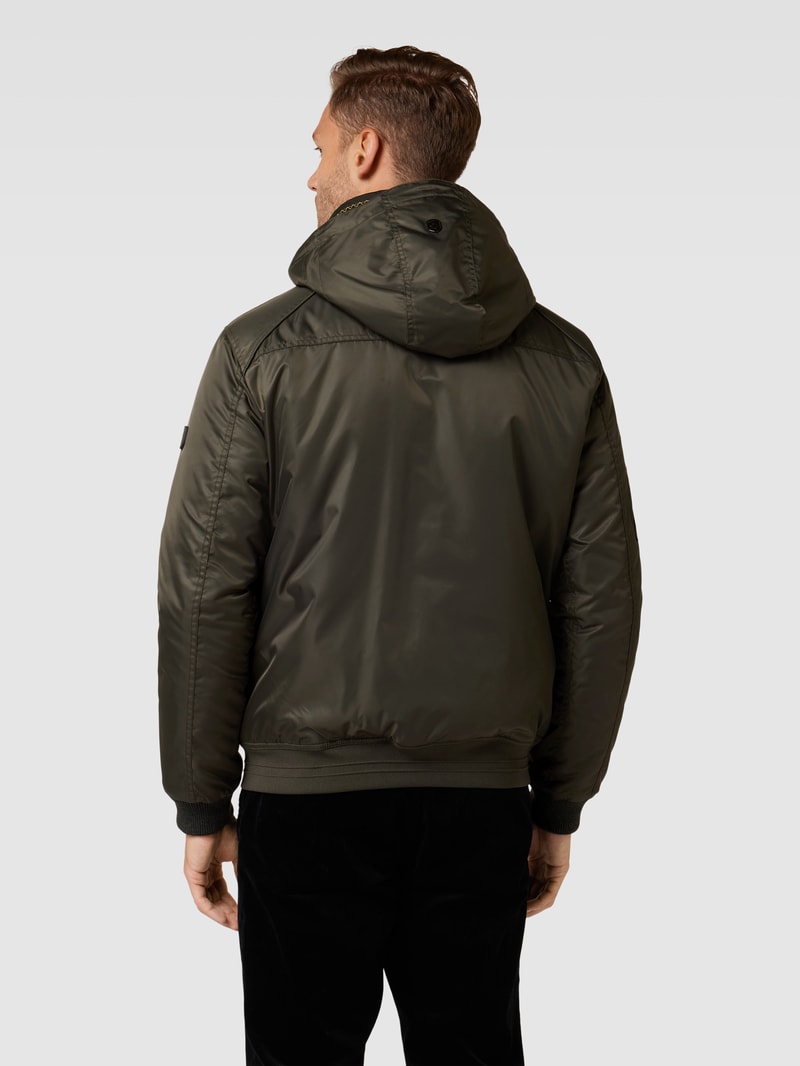 Funktionsjacke mit Kapuze Modell 'CICERO' in olivgrün