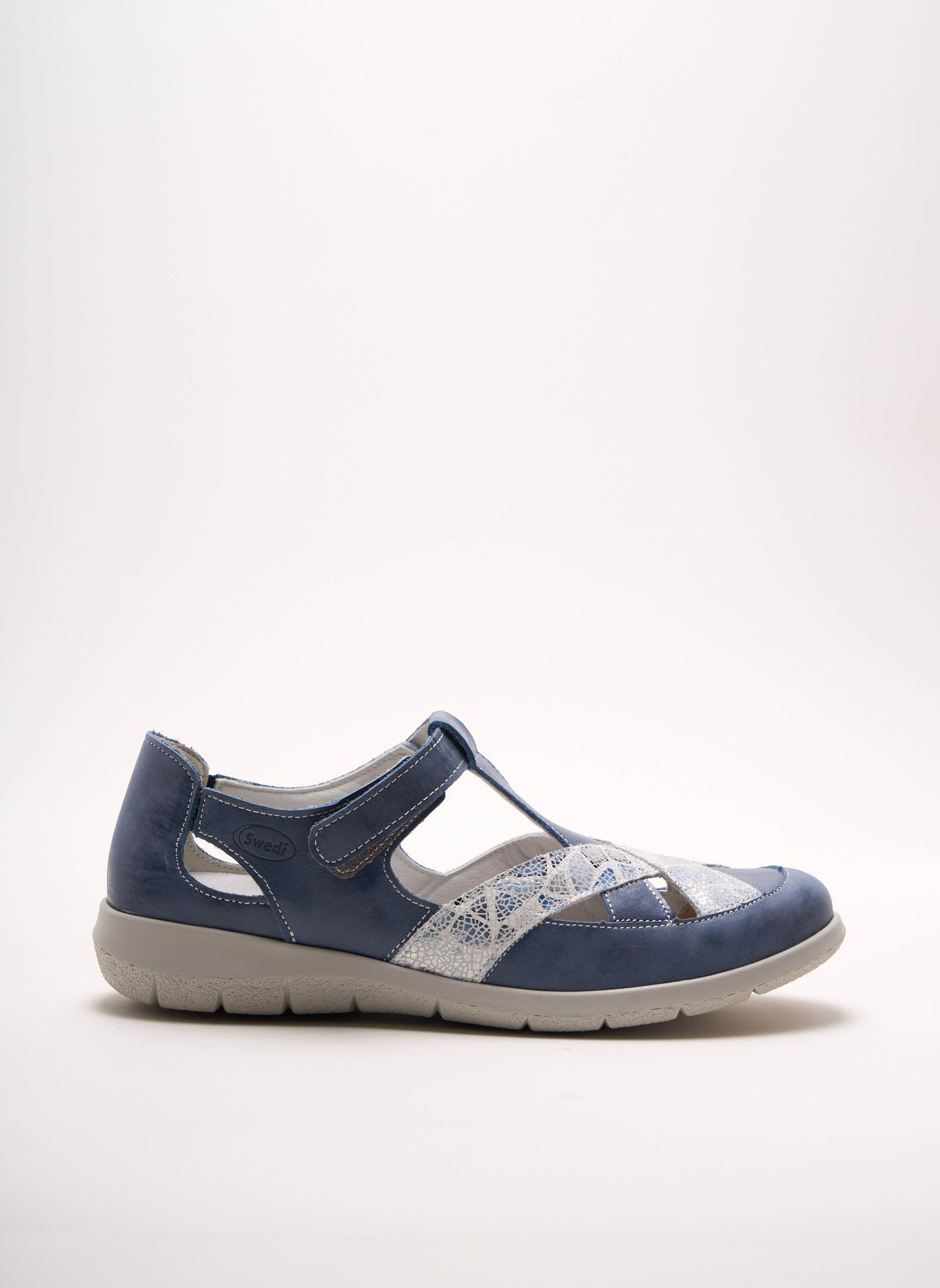 Swedi Sandales Nu Pieds Femme couleur bleu
