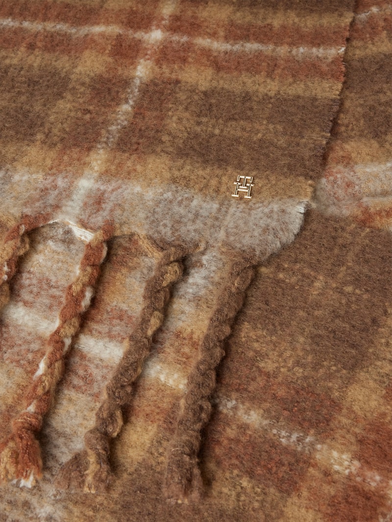 Schal mit Fransen in beige