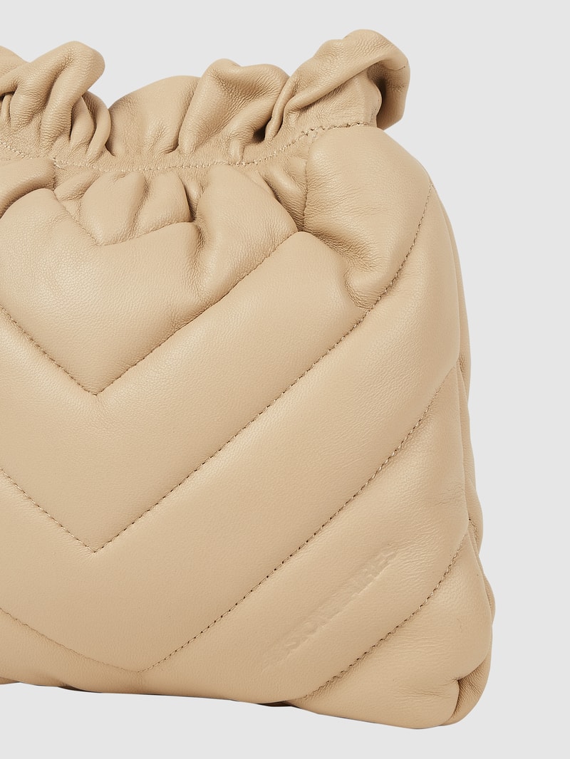 Crossbody Bag aus Leder Modell 'Lilou' in beige