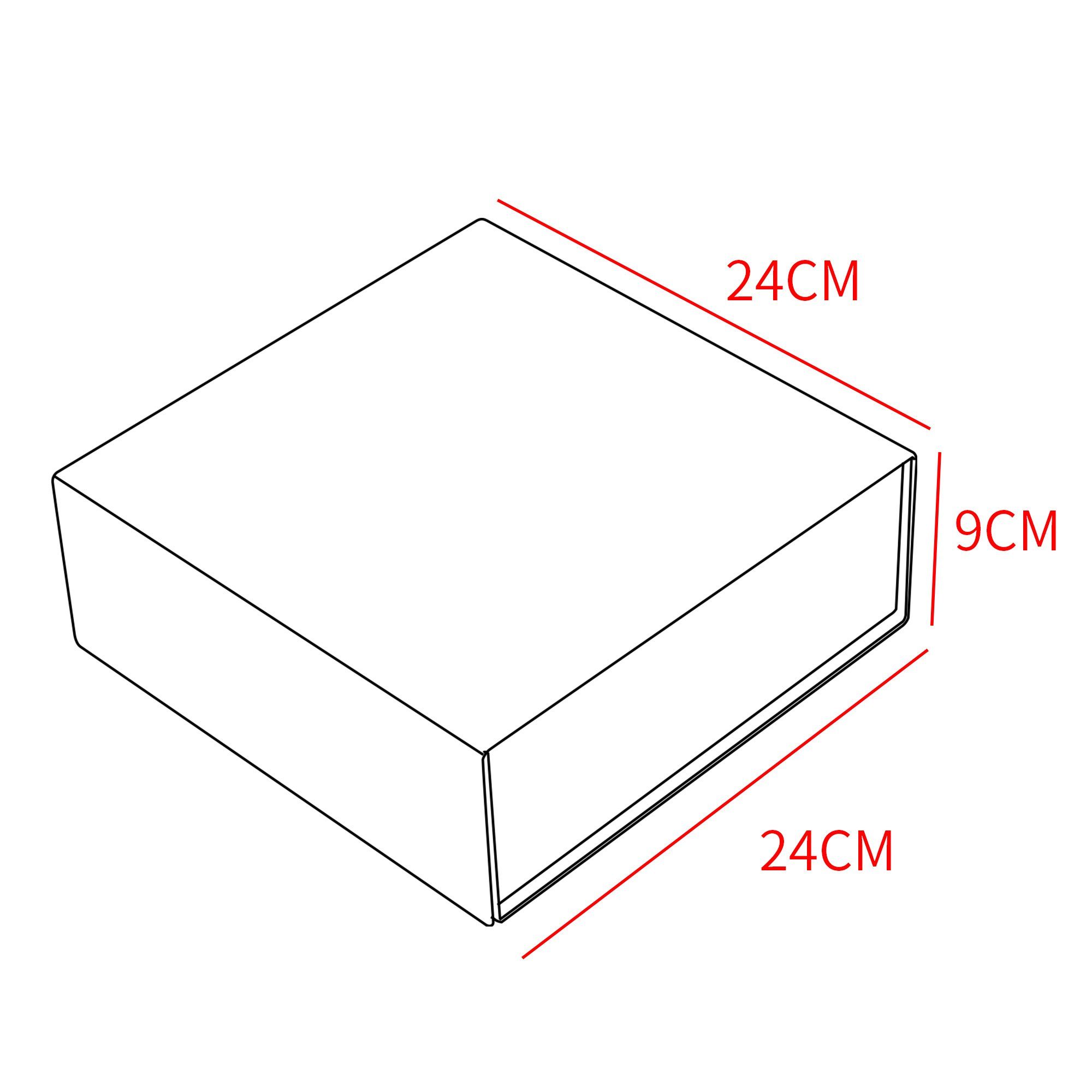 AdelDream Aufbewahrungsbox Geschenkbox Rechteck mit Deckel und Magnet für Hochzeiten, Geburtstagsgeschenk und Babybrautjungfer Geschenkbox