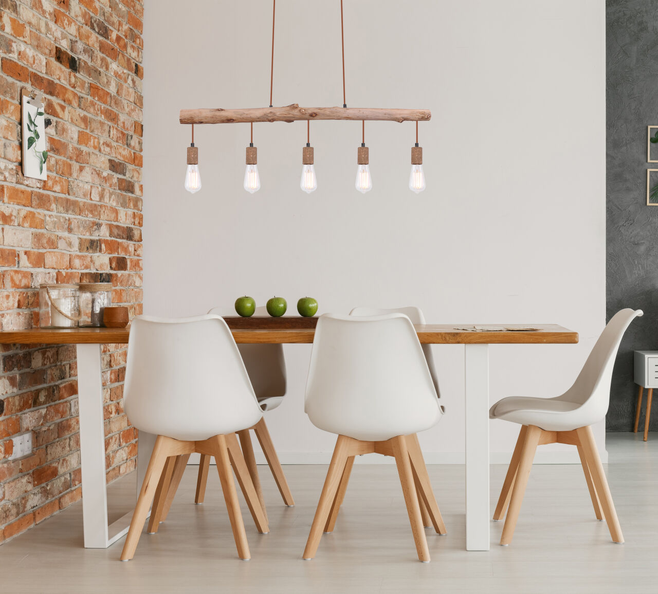 Globo Lighting - JAKOB - Hängeleuchte Metall rostfarben, 5x E27