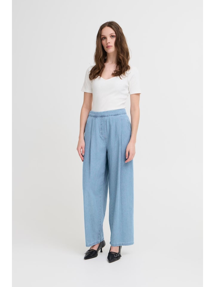 ICHI Bequeme Jeans in Blau günstig kaufen