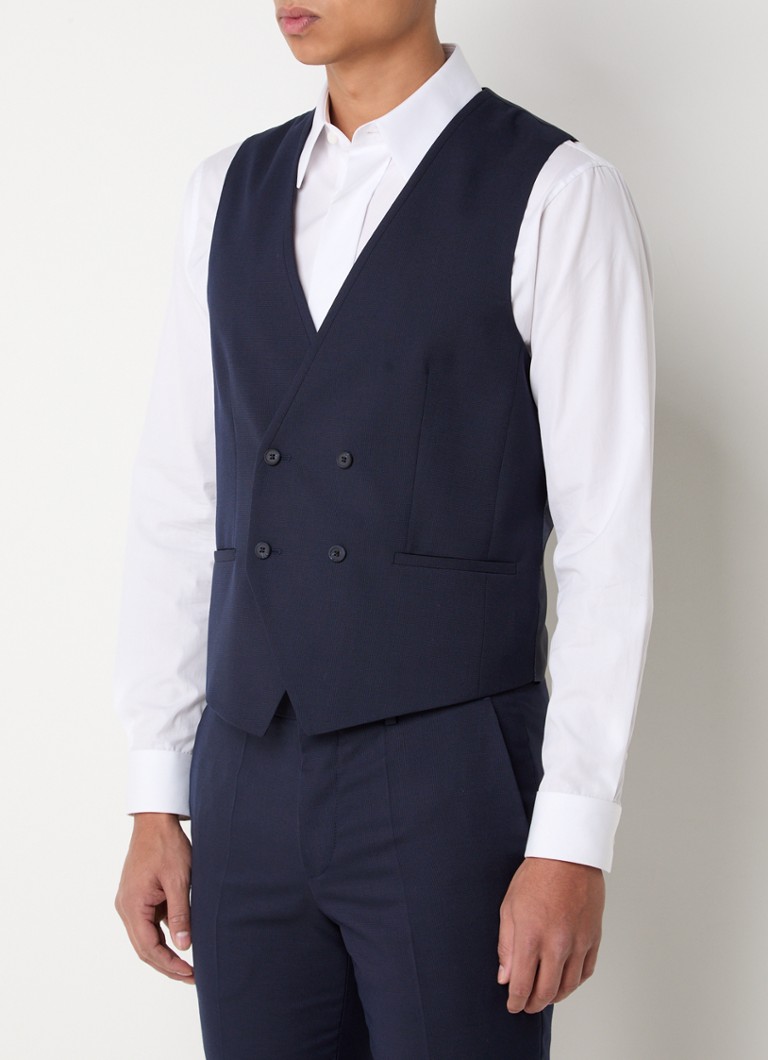 Trojdílný oblek HUGO BOSS Arti/Hesten slim fit ze směsi nové vlny
