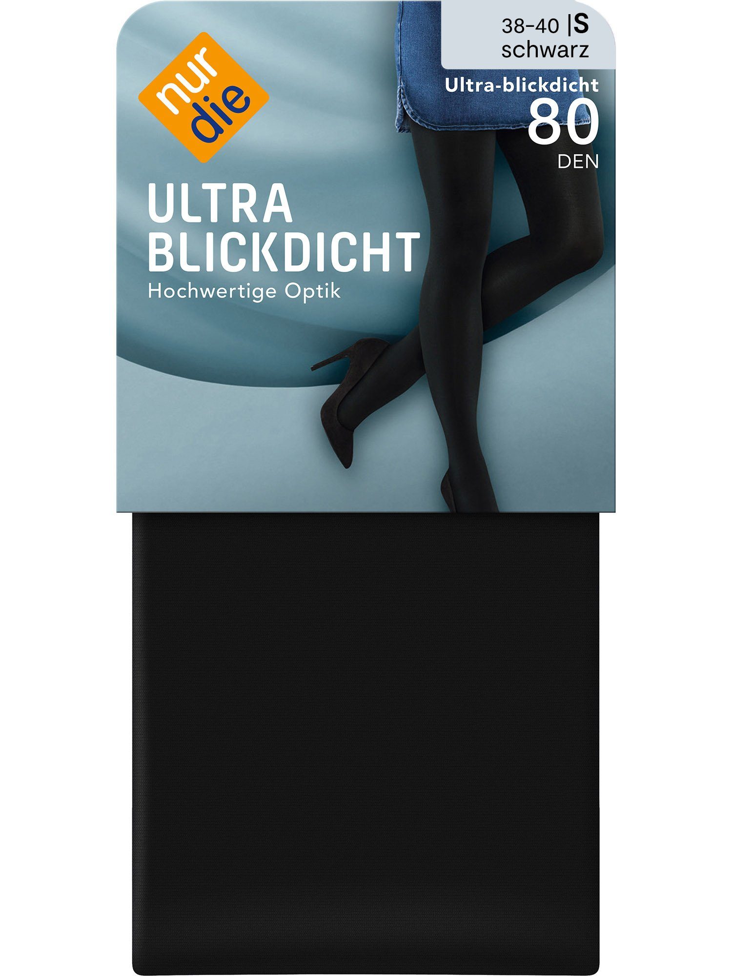 Nur Die Feinstrumpfhose Ultra Blickdicht 80 DEN Damen (1er/3er/6er/9er Pack 1 St) nylon blickdicht opaque frauen multi-pack Fein-strumpfhose softbund