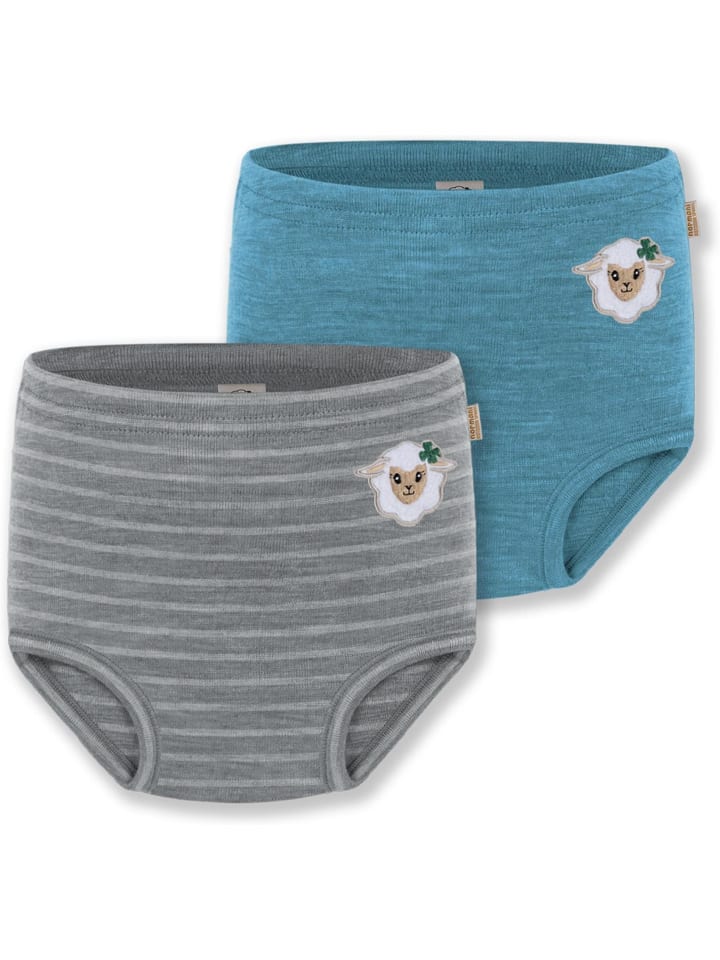 Normani Outdoor Sports 2er Pack Baby Merino Windelhose Tokoroa in Blau/Grau günstig kaufen