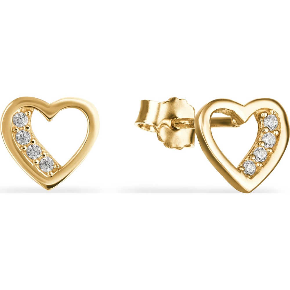 FAVS Boucles d'oreilles à fermoir à poussette 585 Or jaune Boucles d'oreilles