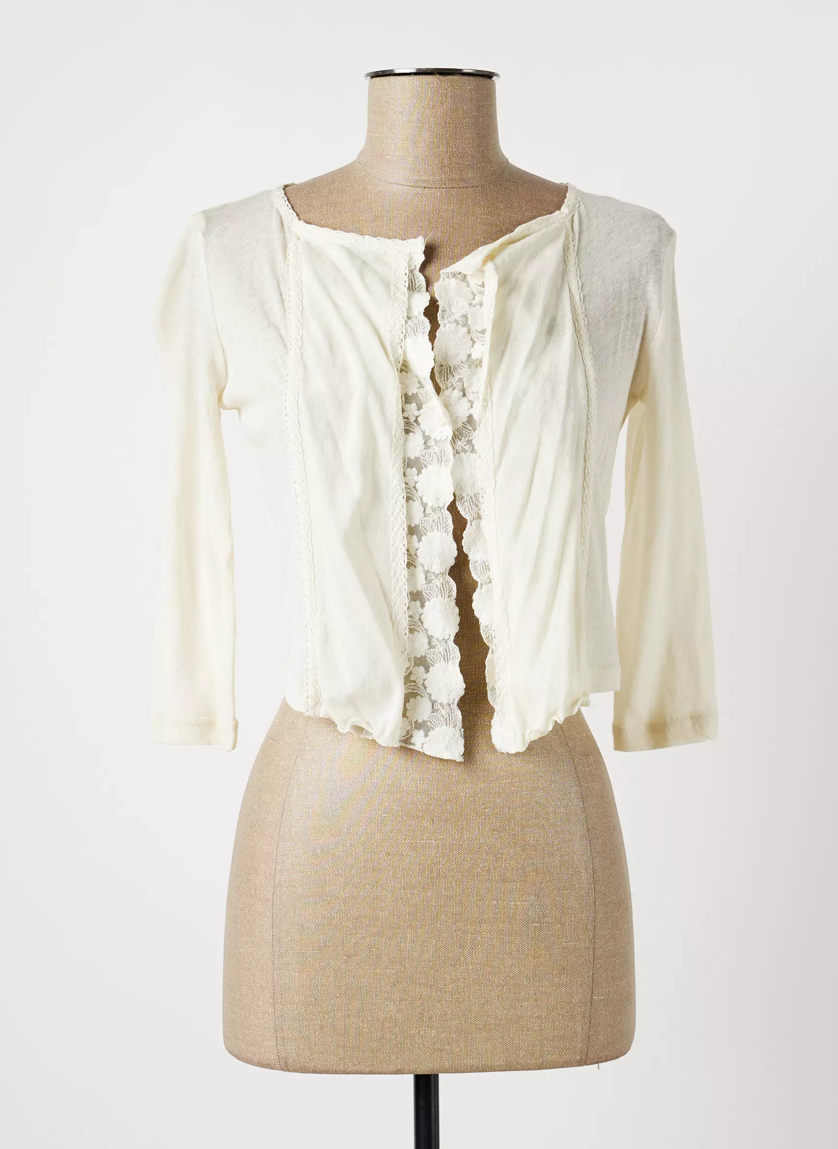 Lauren Vidal Vestecasual Femme couleur beige