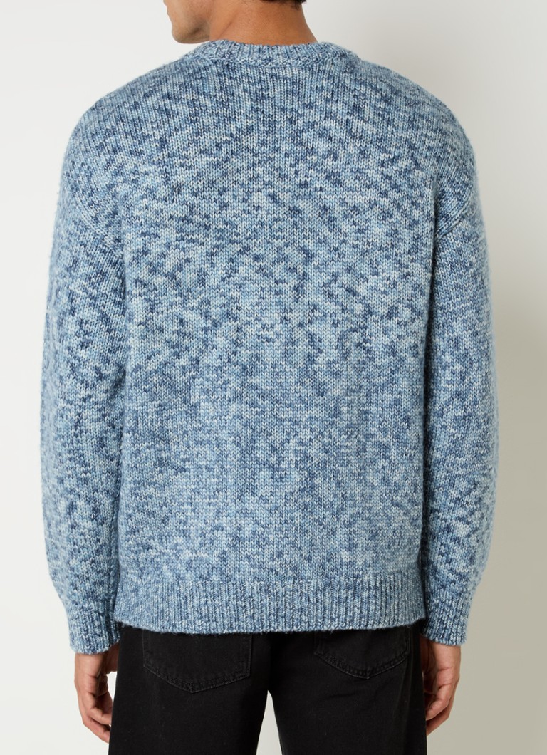 Sandro Chunky knit wool sweater with melange design
