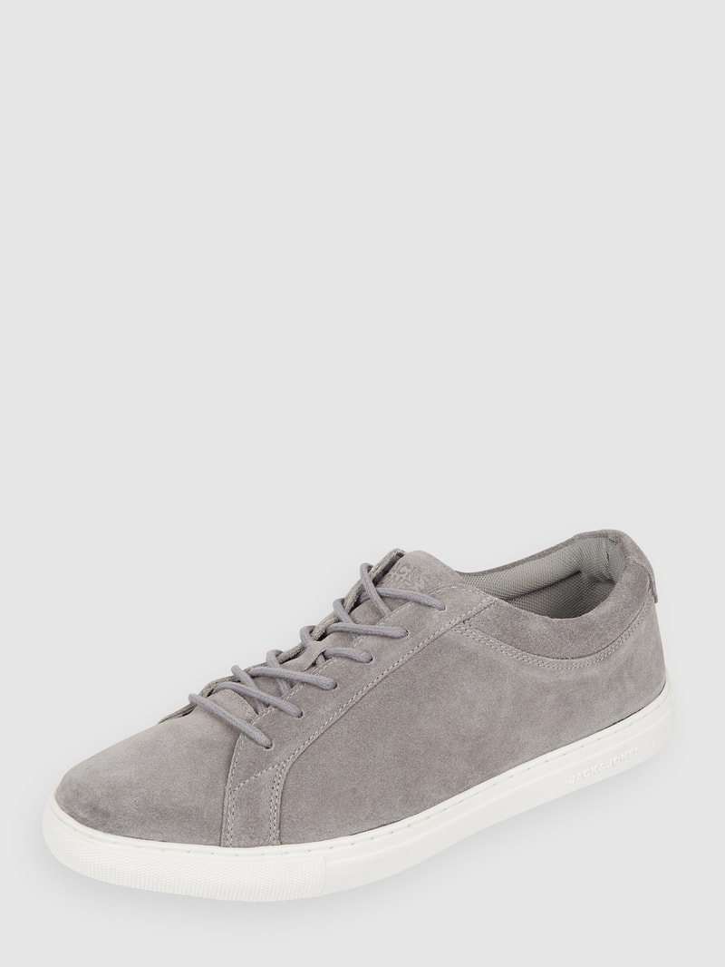 Sneaker aus Veloursleder Modell 'Galaxy' in hellgrau