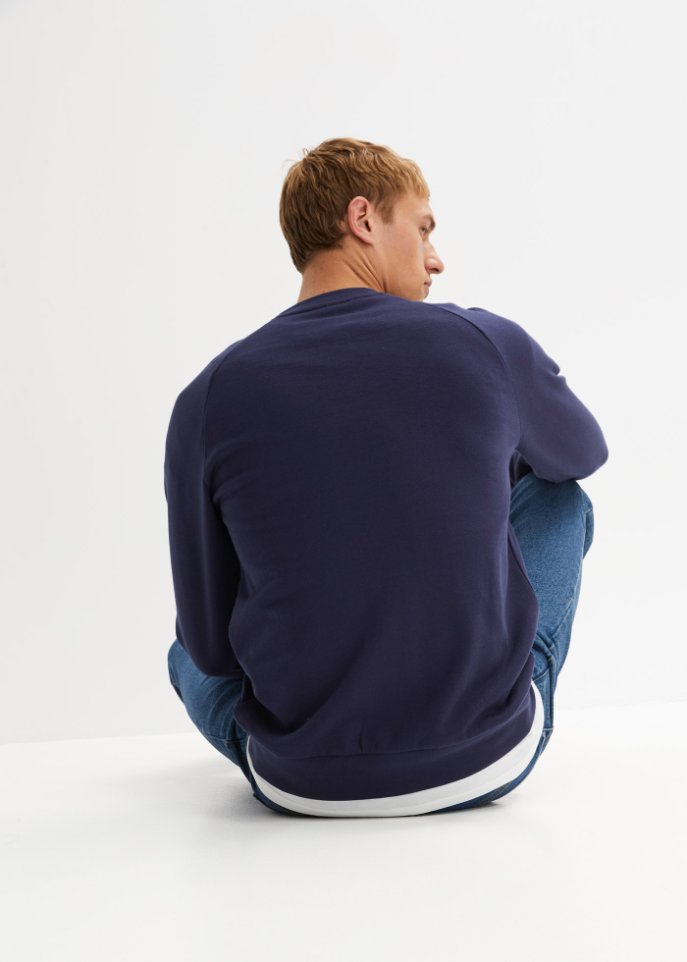 Sweatshirt mit recyceltem Polyester und Raglanärmeln