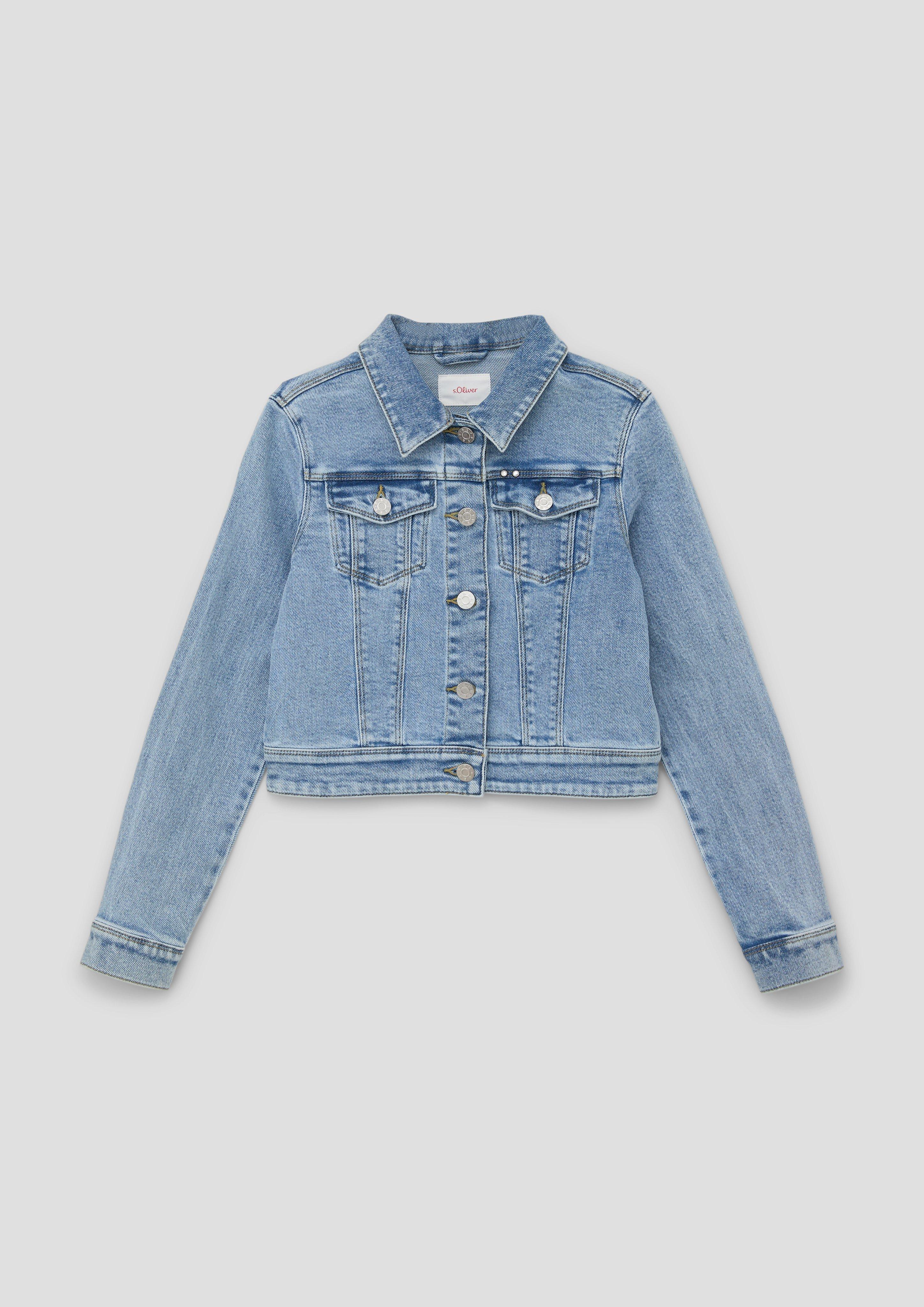 Jeansjacke mit Schmuck-Detail  2140078-53Z2