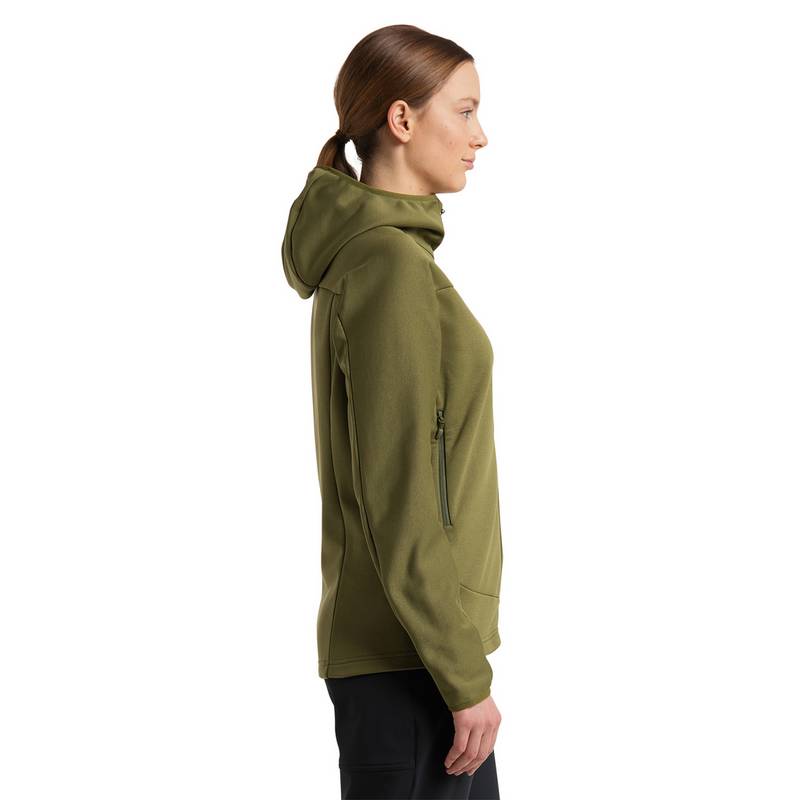 Haglöfs Frost Mid HoodHood Fleecejacke Damen