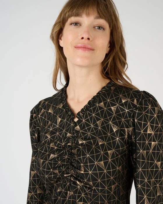 T-shirt en maille fantaisie