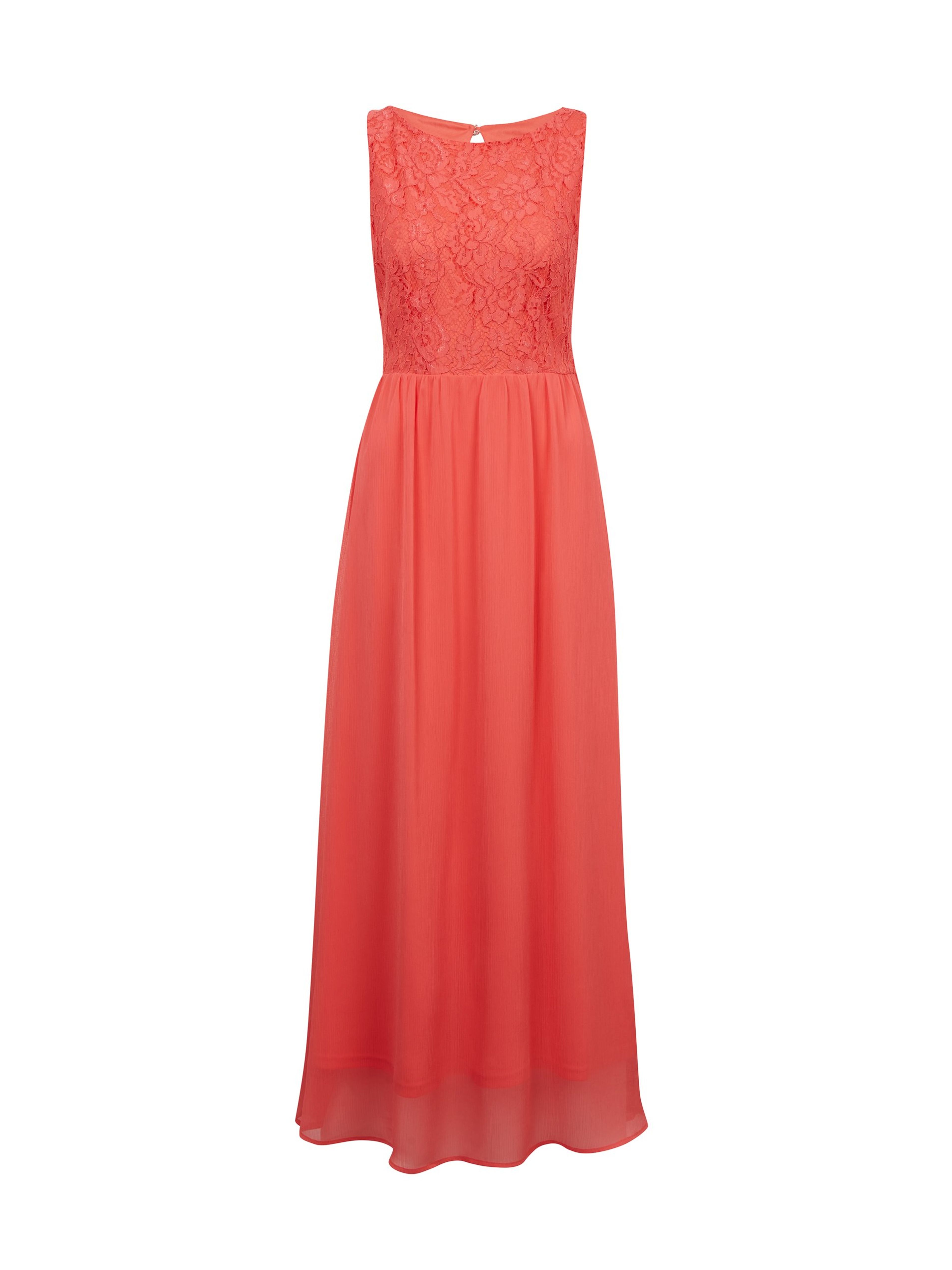 Rosa Damen-Spitzen-Maxikleid ORSAY