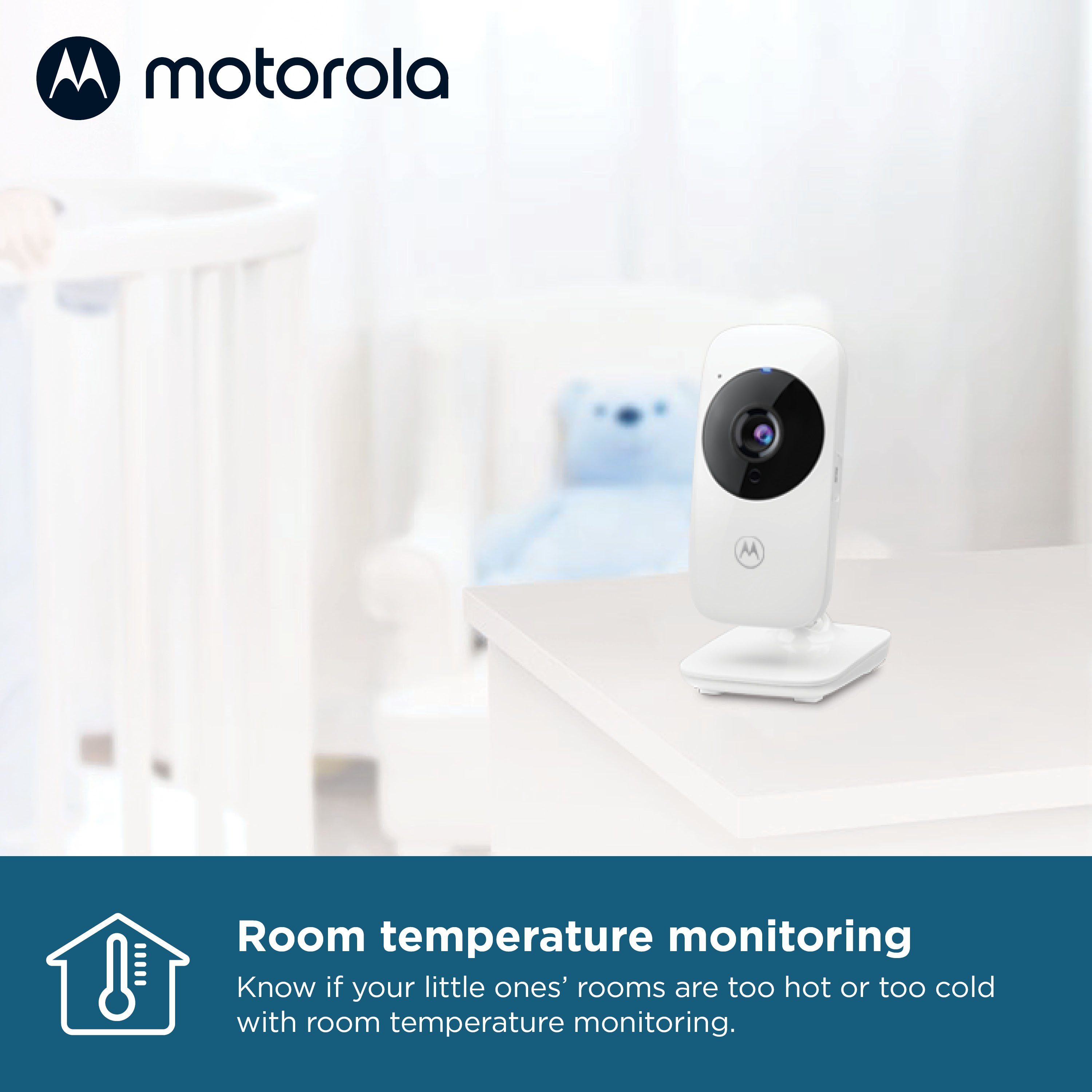 Motorola Babyphone Video Nursery VM482, 2,4-Zoll-Farbdisplay