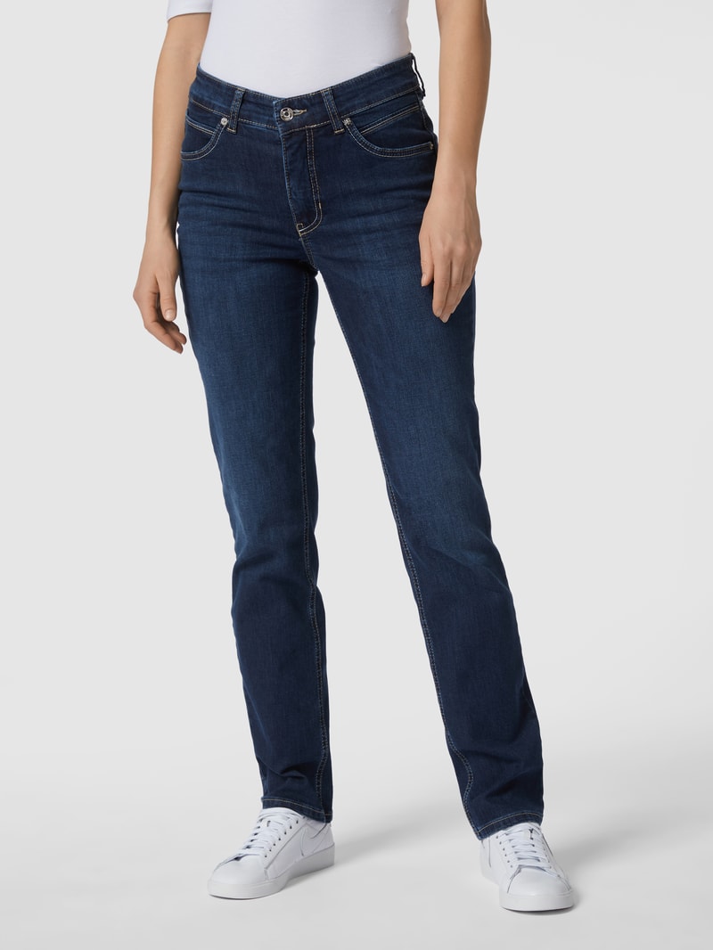 Feminine Fit 5-Pocket-Jeans Modell MELANIE in dunkelblau