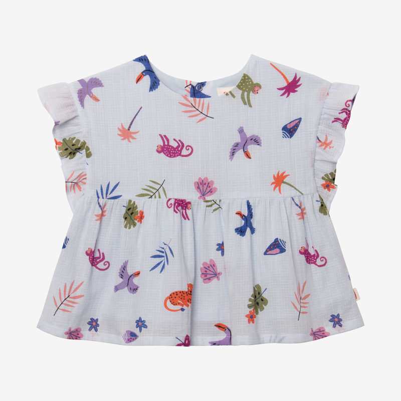 Top bébé fille exotique bleu Catimini