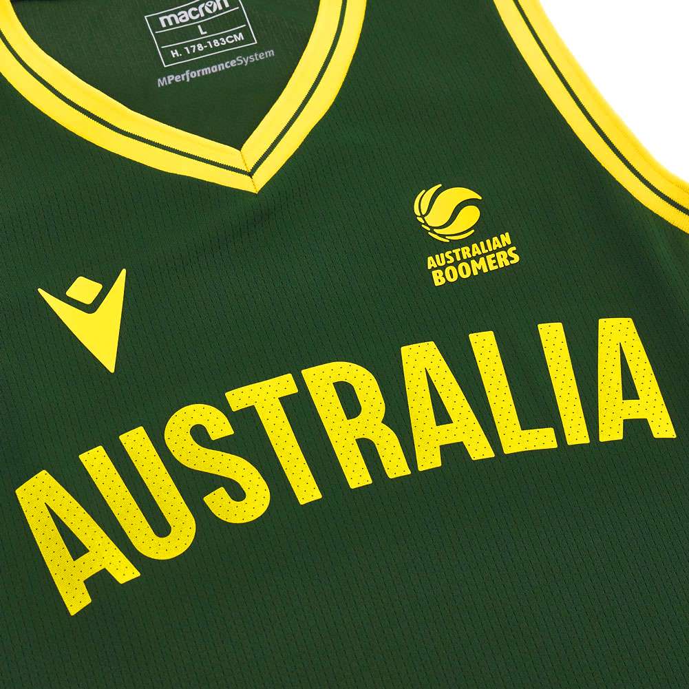 Australien Basketball macron Herren Heim Trikot 58560593