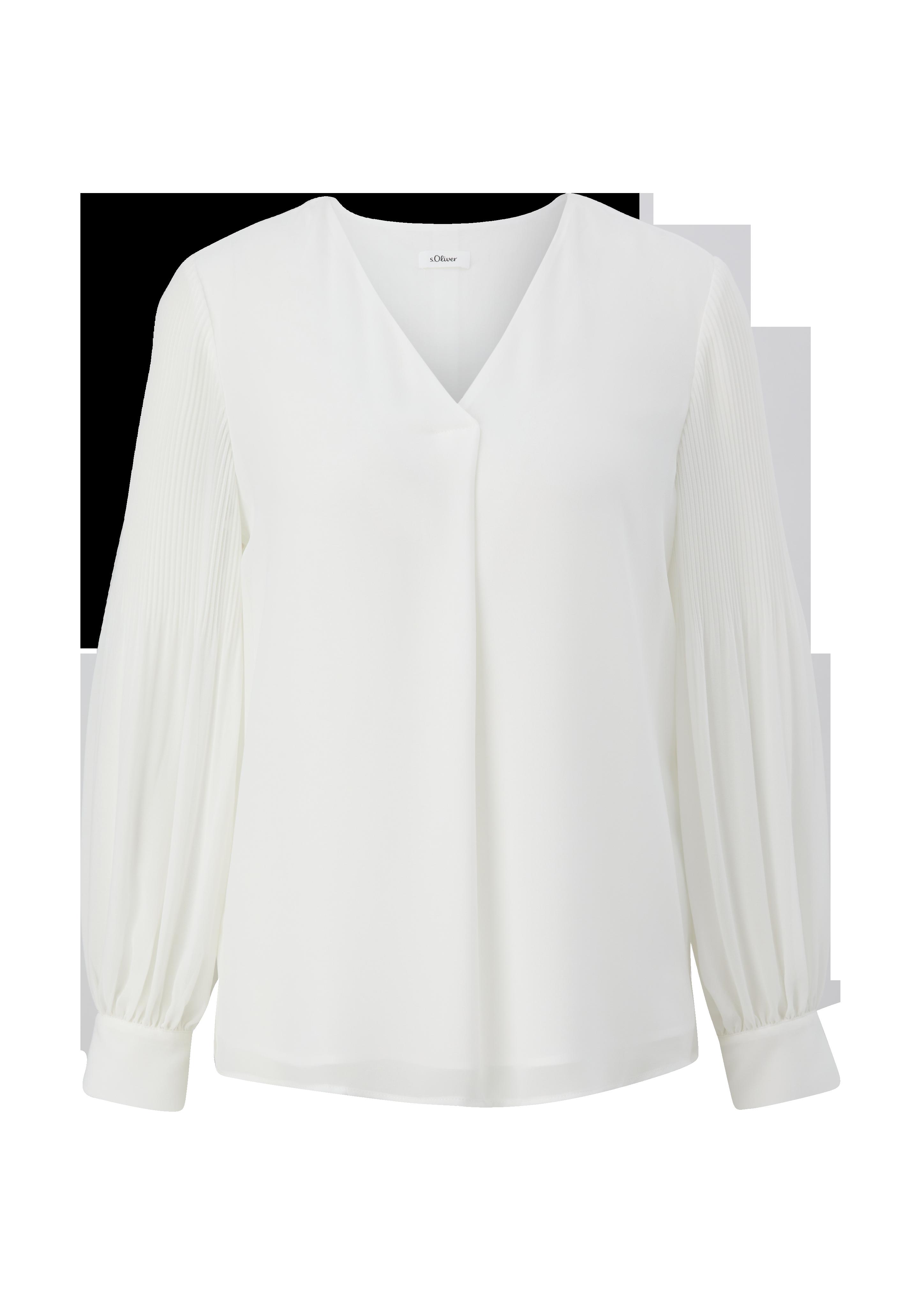 Blusenshirt mit Plissée-Ärmeln  2126248-0200