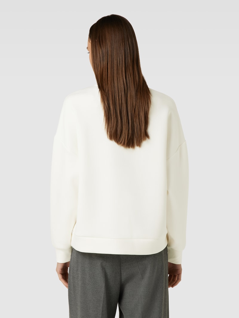 Oversized Sweatshirt mit überschnittenen Schultern in offwhite
