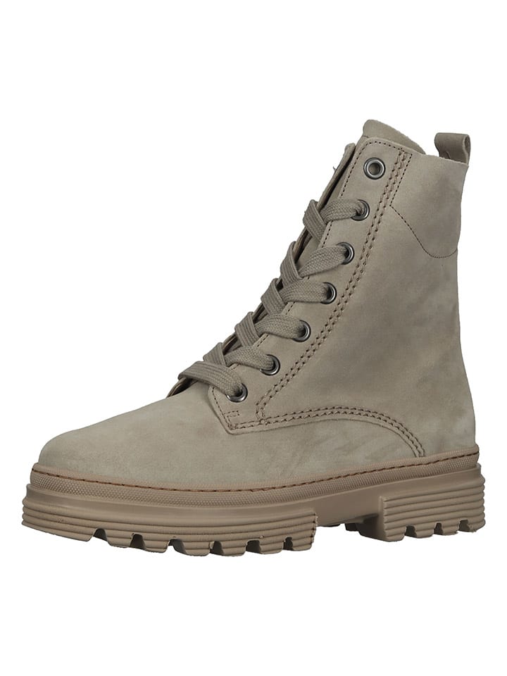 Gabor Leder-Stiefeletten in Grau günstig kaufen