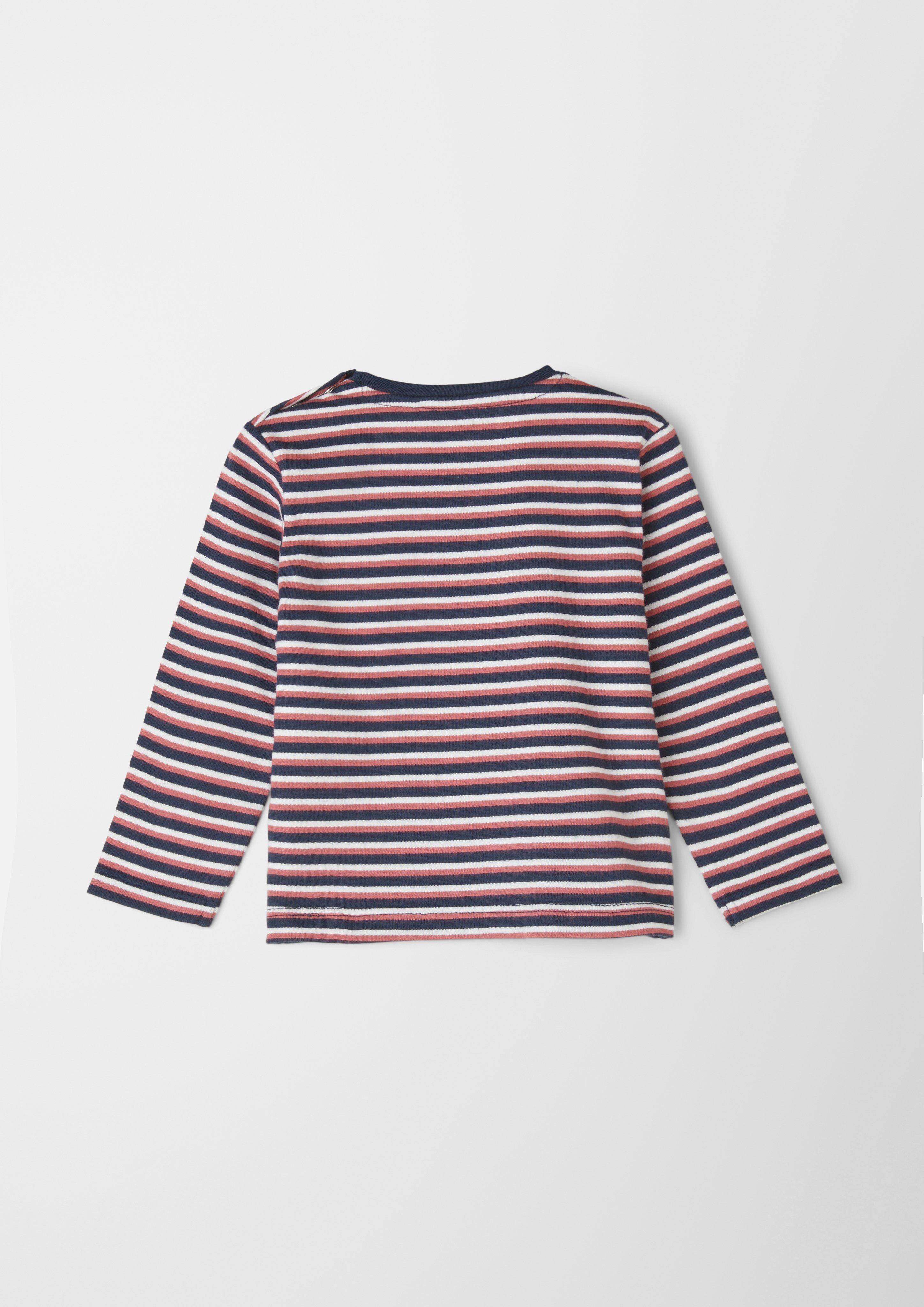 Streifenshirt mit Print-Detail  2119903-59G3