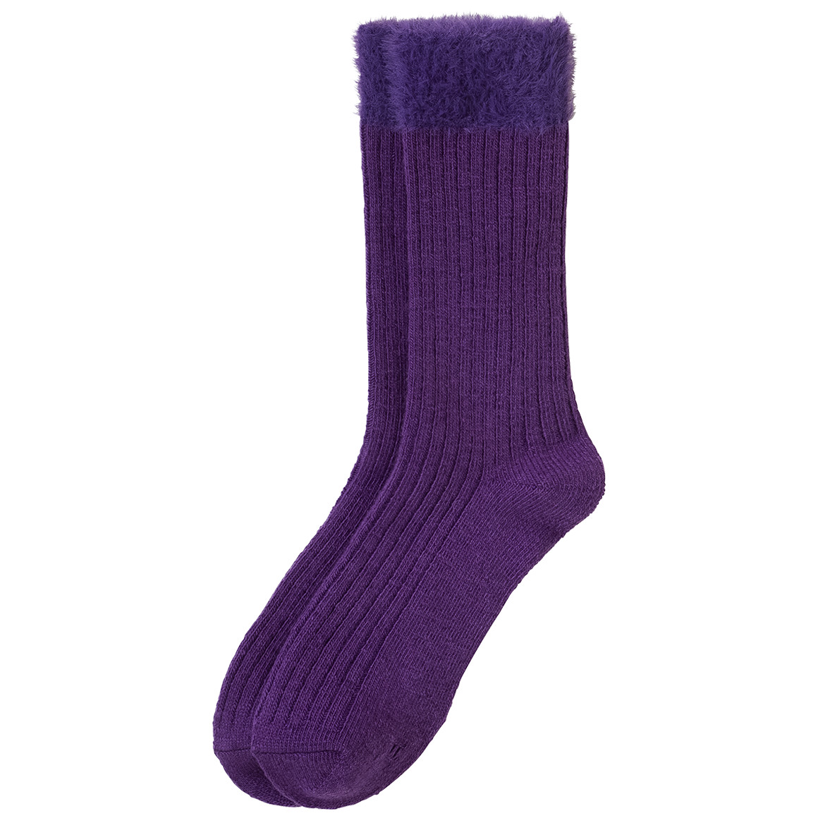1 Paar Damen Socken mit Feather-Yarn