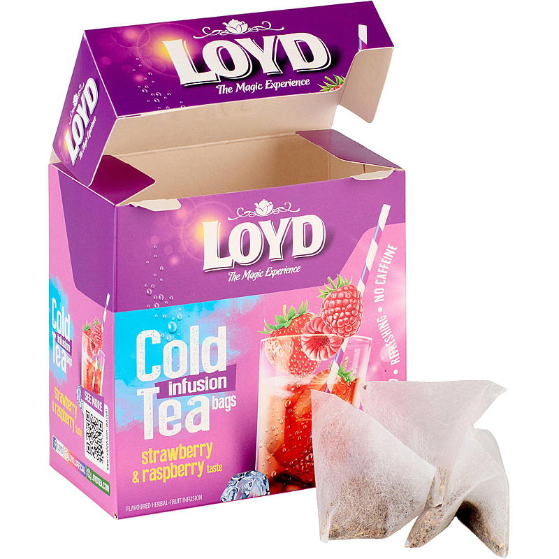 Loyd Iste-poser 12-pk jordbær/bringebær Loyd