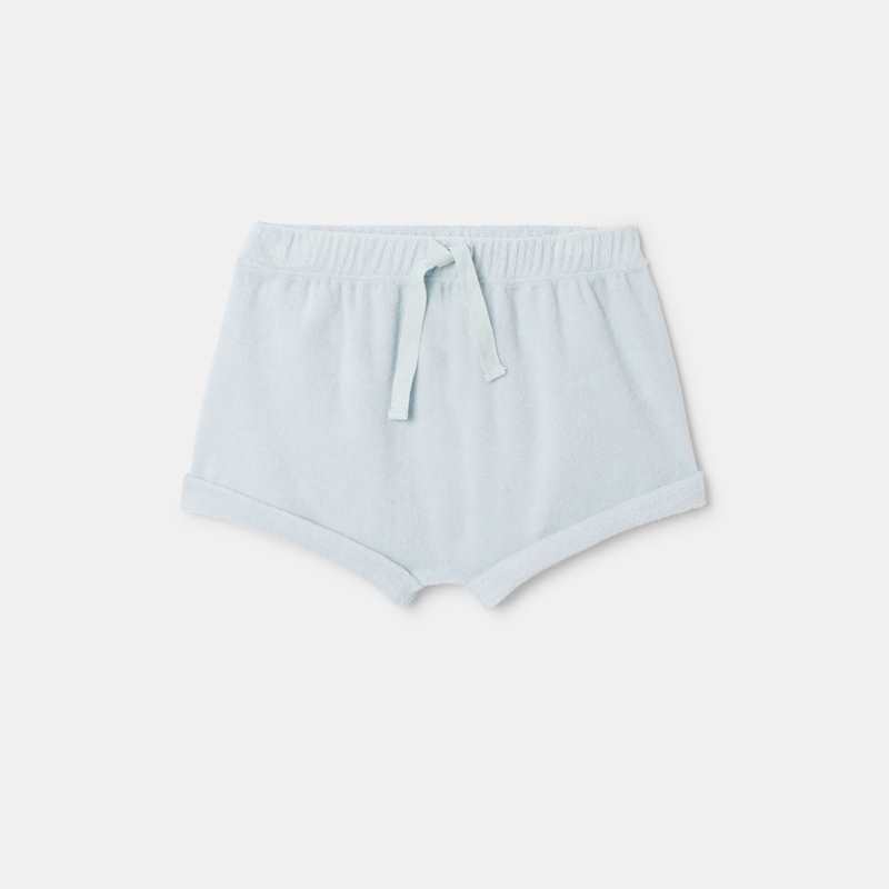 Short en coton éponge bio bleu naissance Absorba