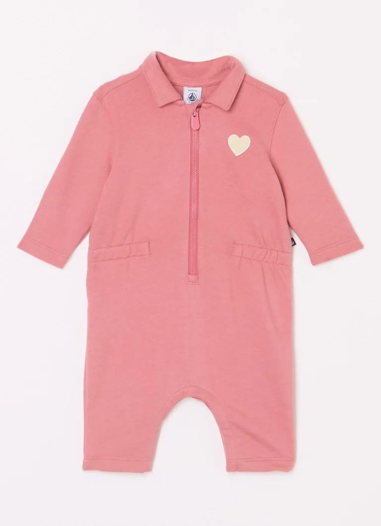 Dětská kombinéza Petit Bateau s výšivkou loga